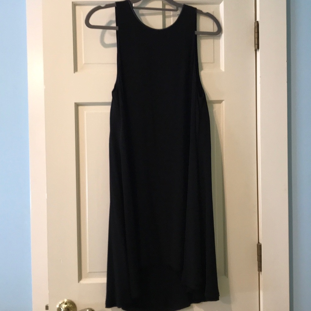 T by Alexander Wang Black Flowy Halter Dress